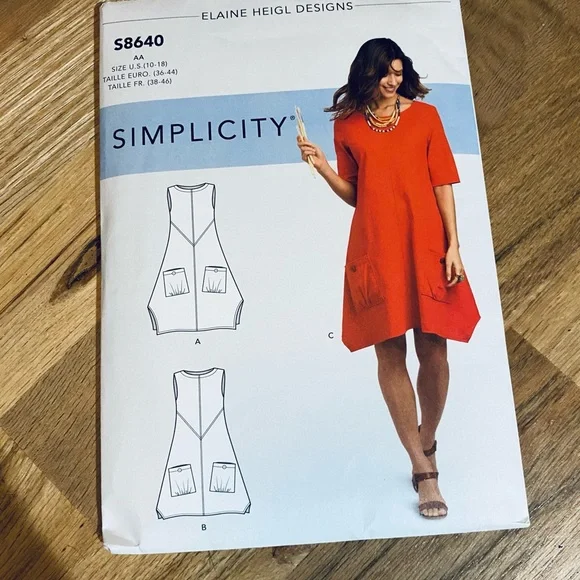 Lot of 5 sewing patterns simplicity and butterick sizes 8-22 - Picture 4 of 11